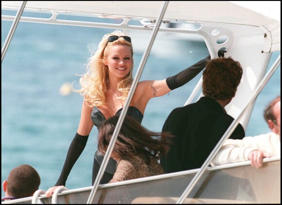 Pamela Anderson à Cannes le 18 mai 1995.