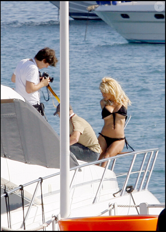 Pamela Anderson à Cannes en mai 2007.