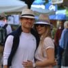 Nico Rosberg et sa belle Vivian Sibold, amoureux dans les rues de Portofino, le 15 mai 2014