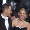 Ryan Reynolds et Blake Lively en couple lors du 67e Festival de Cannes, le 16 mai 2014.