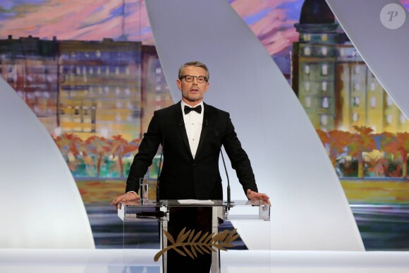 Lambert Wilson, maître de cérémonie d'ouverture du 67e Festival international du film de Cannes le 14 mai 2014