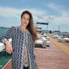 Exclusif - Alice David pose pour Allociné/PurePeople sur le ponton de la plage du Majestic en partenariat avec le groupe Barrière, le 18 mai 2014.
