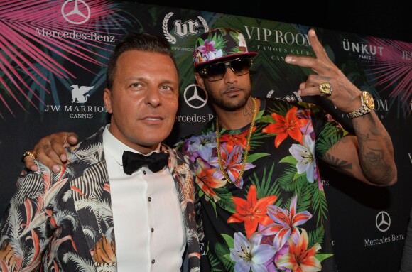 Jean Roch et Booba au VIP Room. Cannes, le 19 mai 2014.