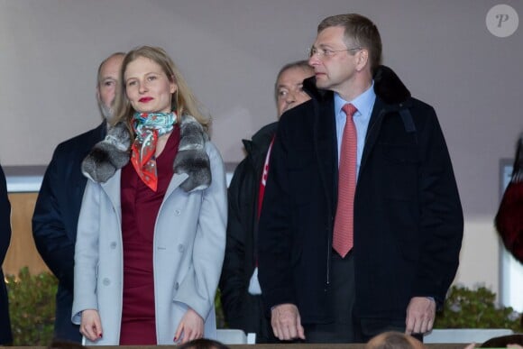 Dmitry Rybolovlev et sa fille Ekaterina à Monaco le 9 février 2014.