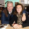 Richard et Cécilia Attias - 34e édition du Salon du Livre à la Porte de Versailles à Paris le 23 mars 2014.