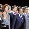 Le soir de la victoire de Nicolas Sarkozy, Cécilia Attias est encore à ses côtés pour les célébrations place de la Concorde, le 6 mai 2007.