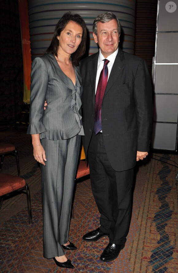 Richard et Cécilia Attias à Los Angeles, le 22 octobre 2008. 