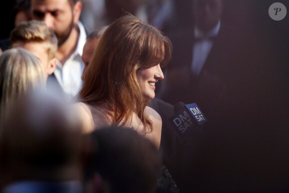 Carla Bruni-Sarkozy au gala Cinema Against Aids de l'amfAR en marge du Festival de Cannes, le 22 mai 2014 à Antibes.