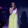Lana Del Rey chante lors du gala de l'amfAR à l'Eden Roc au Cap d'Antibes en marge du 67e Festival du film de Cannes, le 22 mai 2014