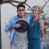 Semi Exclusif - Charlie Sheen et sa petite amie Brett Rossi à Los Cabos. Novembre 2013.