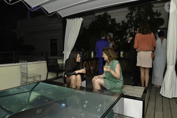 Ambiance pour le superbe dîner et la soirée explosive de Sandra Zeitoun dans sa suite à l'hôtel Five à Cannes le 21 mai 2014.