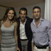 Carolina Aldrovandi, Alvaro Garnero et Jeffrey Jah au dîner et à la superbe soirée de Sandra Zeitoun à l'hôtel Five à Cannes le 21 mai 2014.