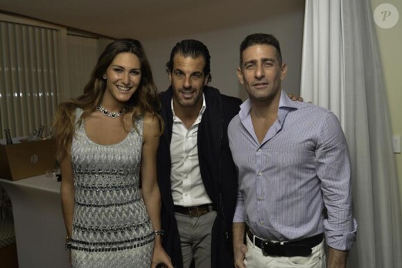 Carolina Aldrovandi, Alvaro Garnero et Jeffrey Jah au dîner et à la superbe soirée de Sandra Zeitoun à l'hôtel Five à Cannes le 21 mai 2014.