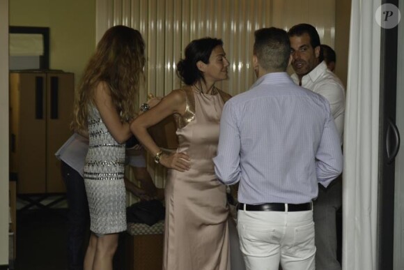 Sandra Zeitoun et ses invités à la superbe soirée qu'elle a organisé à l'hôtel Five, à Cannes le 21 mai 2014.
