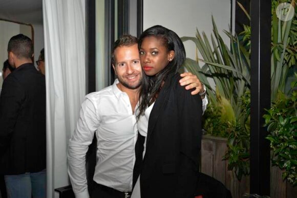 Benjamin Zeitoun et guest au dîner organisé par Sandra Zeitoun-de Matteis, au Five Seas Hotel de Cannes, en l'honneur du site Viderdressing, le 21 mai 2014.