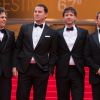 Mark Ruffalo, Channing Tatum, Bennett Miller, Steve Carell - Montée des marches du film "Foxcatcher" lors du 67e Festival du film de Cannes le 19 mai 2014.