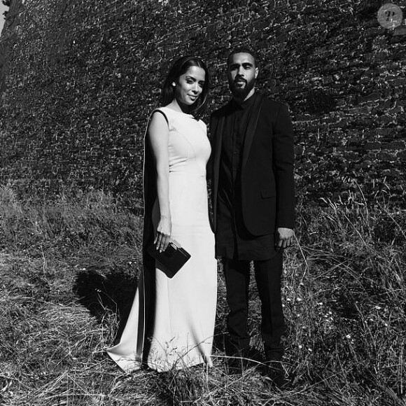 Jerry Lorenzo et sa compagne Desiree assistent au mariage de Kim Kardashian et Kanye West. Florence, le 24 mai 2014.