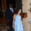 Le réalisateur Steve McQueen et sa fille Alex quittent l'hôtel Westin Excelsior pour se rendre au Forte di Belvedere. Florence, le 24 mai 2014.