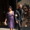 Les invités du mariage de Kim Kardashian et Kanye West quittent l'hôtel Westin Excelsior pour se rendre au Forte di Belvedere. Florence, le 24 mai 2014.