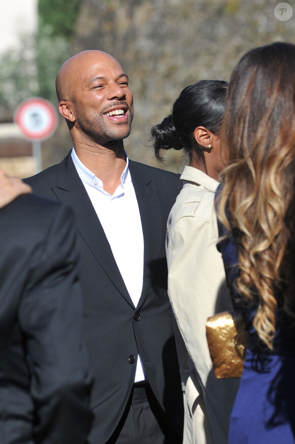 Common arrive au Fort Belvedere pour assister au mariage de Kim Kardashian et Kanye West. Florence, le 24 mai 2014.