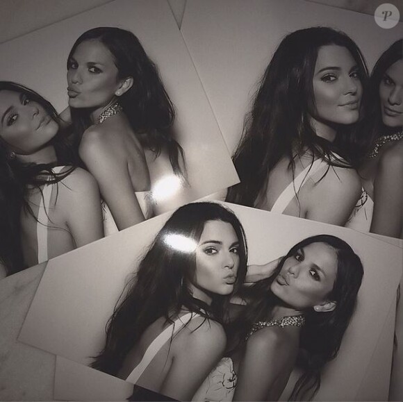 Kendall Jenner et Allie Rizzo assistent à la fête du mariage de Kim Kardashian et Kanye West au Forte Belvedere. Florence, le 24 mai 2014.