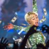 La chanteuse Miley Cyrus en concert à la Halle Tony Garnier à Lyon le 24 mai 2014.