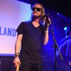 Macaulay Culkin en concert avec son groupe Pizza Underground à Nottingham en Angleterre, le 25 mai 2014.