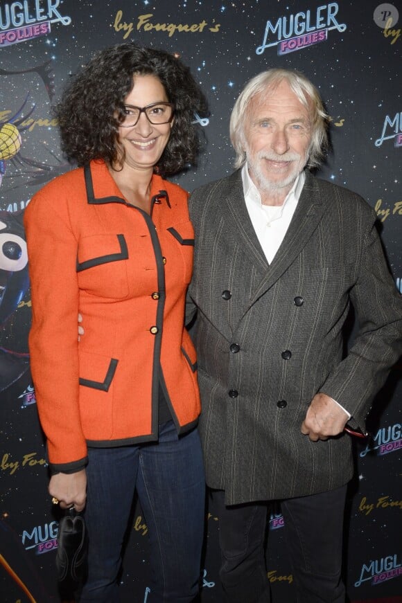 Pierre Richard et sa femme Ceyla Lacerda - 100ème du spectacle "Mugler Follies" au Théâtre le Comédia à Paris le 26 mai 2014.