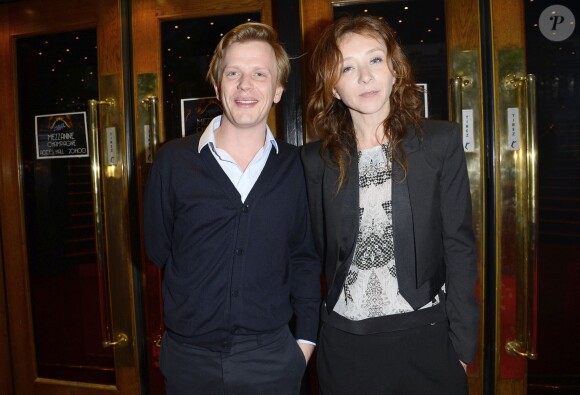Alex Lutz et Sylvie Testud - 100ème du spectacle "Mugler Follies" au Théâtre le Comédia à Paris le 26 mai 2014.