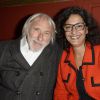 Pierre Richard et sa femme Ceyla Lacerda - 100e du spectacle "Mugler Follies" au Théâtre le Comédia à Paris le 26 mai 2014.