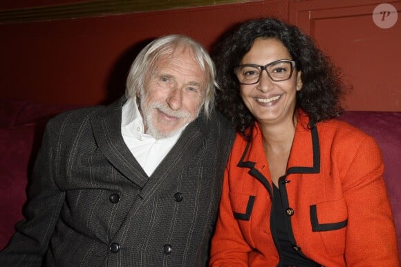 Pierre Richard et sa femme Ceyla Lacerda - 100e du spectacle "Mugler Follies" au Théâtre le Comédia à Paris le 26 mai 2014.