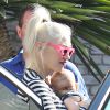Gwen Stefani et son fils Apollo assistent à la fête de Memorial Day du producteur Joel Silver. Malibu, le 26 mai 2014.