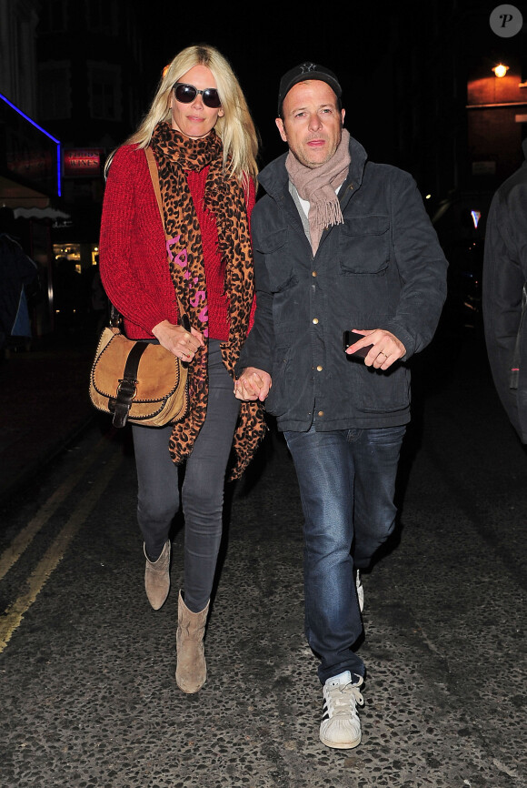 Claudia Schiffer et Matthew Vaughn à Londres, le 11 mars 2014.