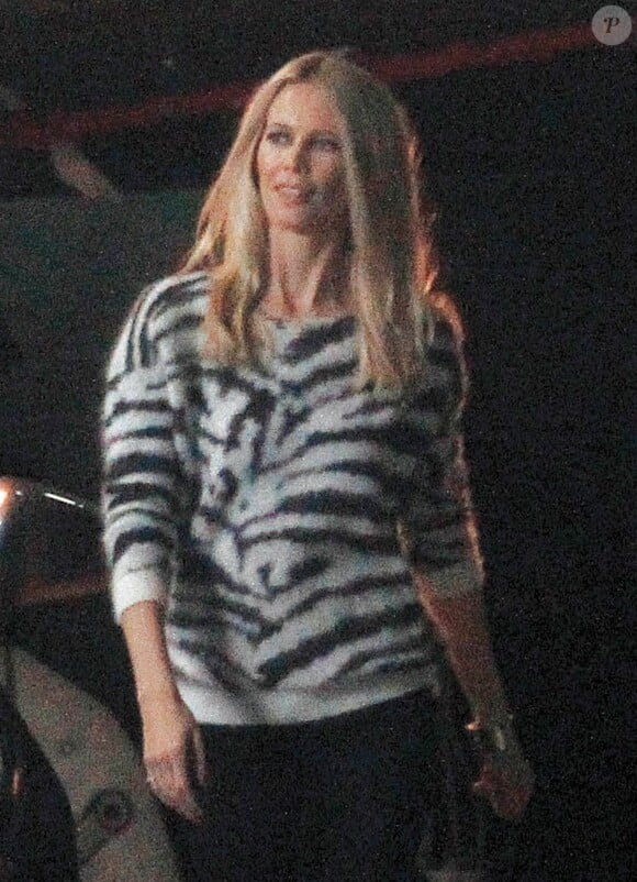 Claudia Schiffer à Barcelone. Le 17 décembre 2013.