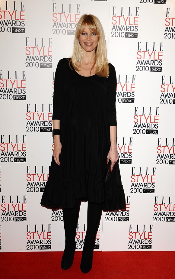 Claudia Schiffer lors des Elle Style Awards 2010 à Londres.