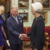 Le prince Charles prenait part le 27 mai 2014 à Londres à une conférence sur la finance inclusive, en présence de la directrice du FMI Christine Lagarde