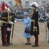 Elizabeth II lors de la parade des Horse Guards, le 28 mai 2014, à Londres.