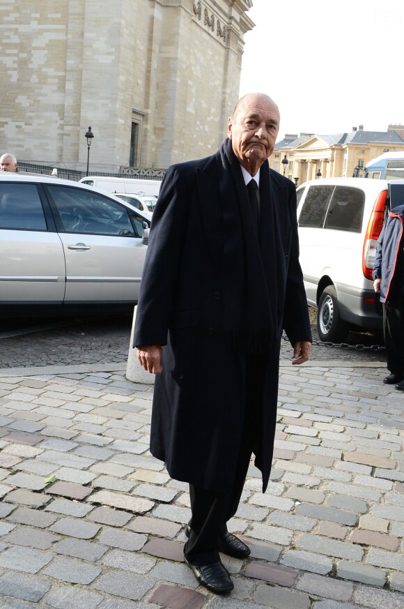 Former French President Jacques Chirac during the Maurice Ulrich funerals at Saint-Etienne du Mont church in Paris, France on November 20, 2012. Photo by ABACAPRESS.COM20/11/2012 - Paris