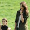 Katie Holmes et sa fille Suri Cruise ont passé du temps dans un parc de New York, le 30 mai 2014.