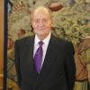 Le roi Juan Carlos d'Espagne lors de la remise du prix du journalisme FIES au palais de la Zarzuela à Madrid, le 30 janvier 2014.