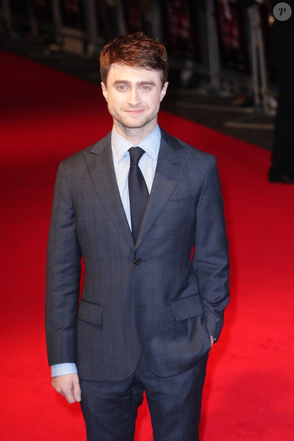 Daniel Radcliffe à la projection du film "Kill Your Darlings" à Londres, le 17 octobre 2013.