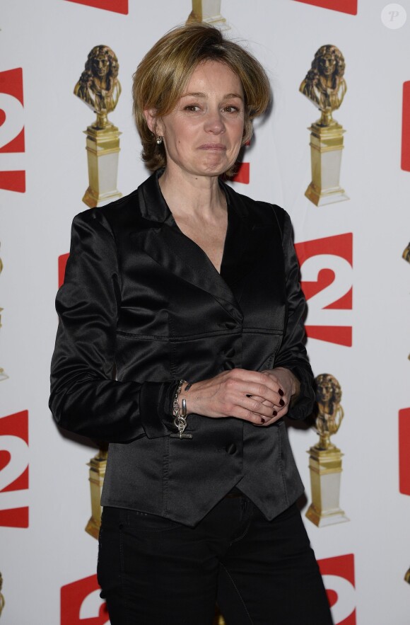 Anne Jacquemin lors de la 26e nuit des Molières aux Folies Bergères à Paris, le 2 juin 2014.