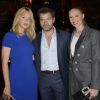 Virginie Efira, Clovis Cornillac et sa femme Lilou Fogli lors de la 26e nuit des Molières aux Folies Bergères à Paris, le 2 juin 2014.