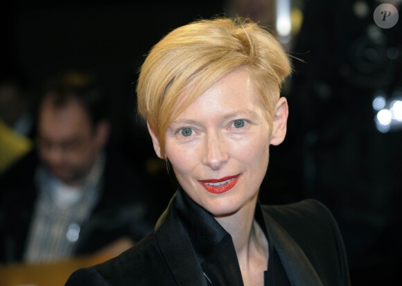Tilda Swinton reçoit le prix Douglas Sirk lors du festival du film de Hambourg, le 2 octobre 2013.