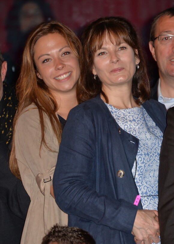 Cecilia Hornus et Dounia Coesens au Prix Ambassadeur ELA 2014 à la Cité des Sciences et de l'Industrie au Parc de la Vilette à Paris le 4 juin 2014