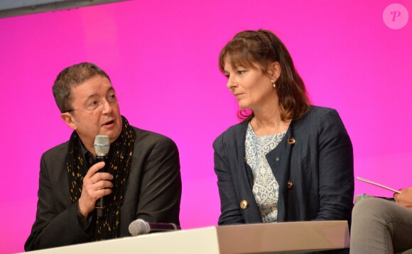 Frederic Bouraly et Cecilia Hornus au Prix Ambassadeur ELA 2014 à la Cité des Sciences et de l'Industrie au Parc de la Vilette à Paris le 4 juin 2014