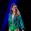 Jennifer Lopez en concert dans le cadre du lancement des State Farm Neighborhood à New York, le 4 juin 2014.