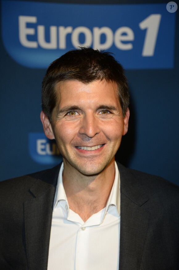 Thomas Sotto - Conférence de presse de rentrée d'Europe 1 à l'Espace de la Mutualité à Paris, le 4 septembre 2013.