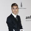 Justin Bieber lors de la soirée "AmfAR's 21st Cinema Against AIDS" à l'Eden Roc au Cap d'Antibes dans le cadre du 67ème festival du film de Cannes, le 22 mai 2014. 