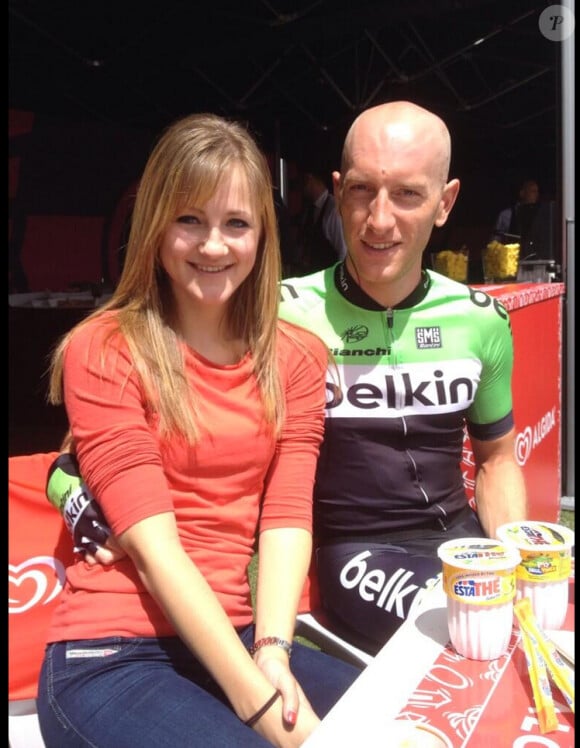 Jos van Emden et sa fiancée Kimberly Herpelinck - mai 2014